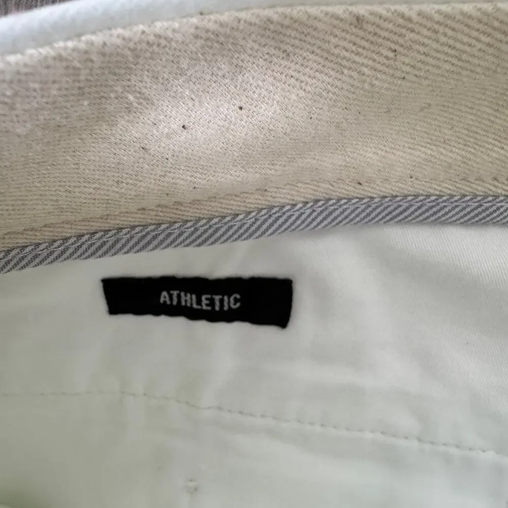 J.Crew 1040 Athletic Tapered-Fit Stretch Chino Pant Mens 32x32 White Hand Pocket